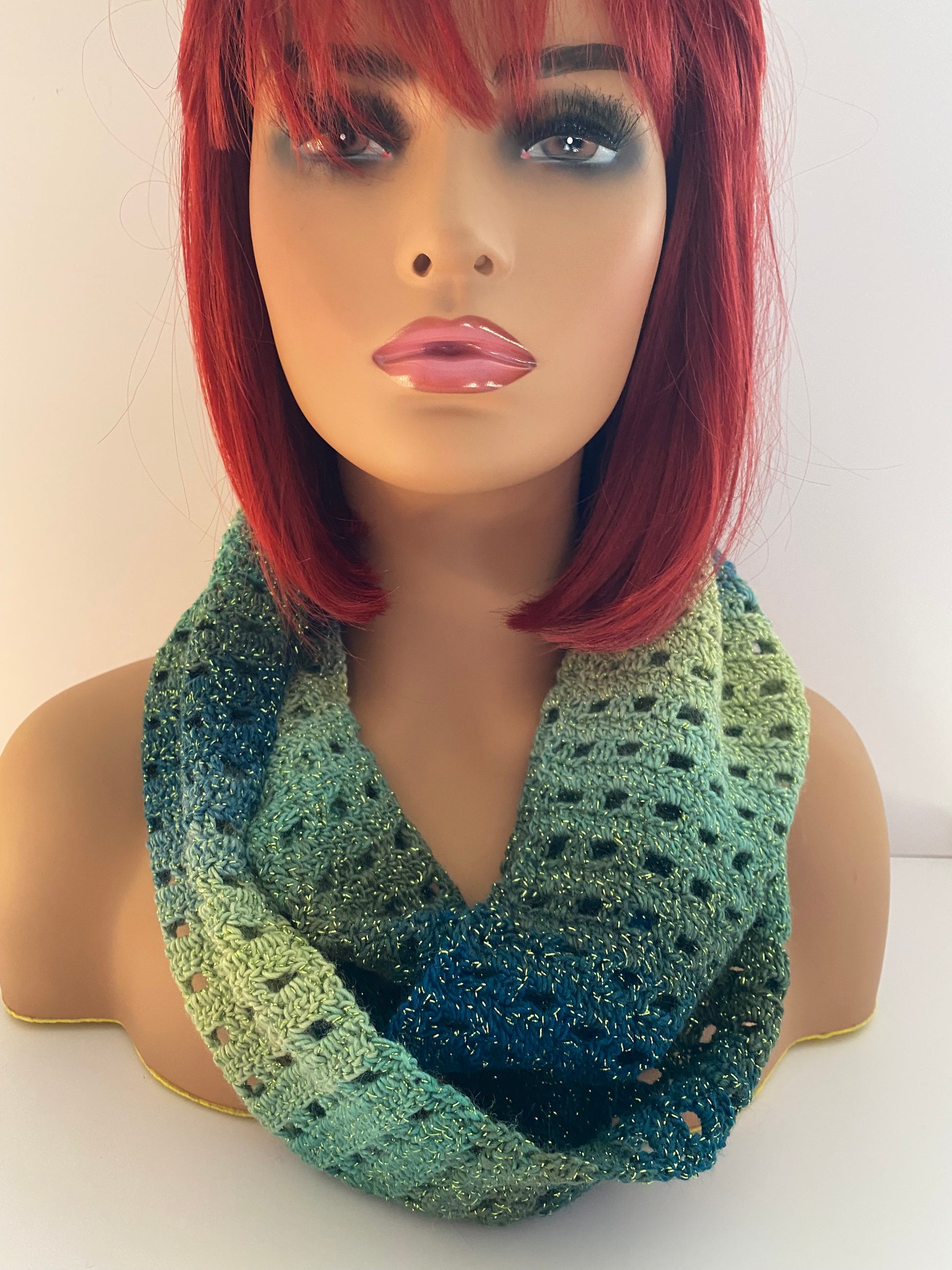 Decorative infinity scarf