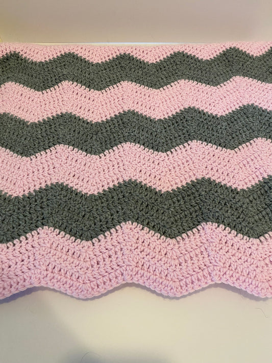 Chevron baby blanket