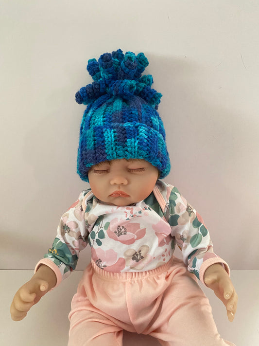 3-6 months curlicue hat