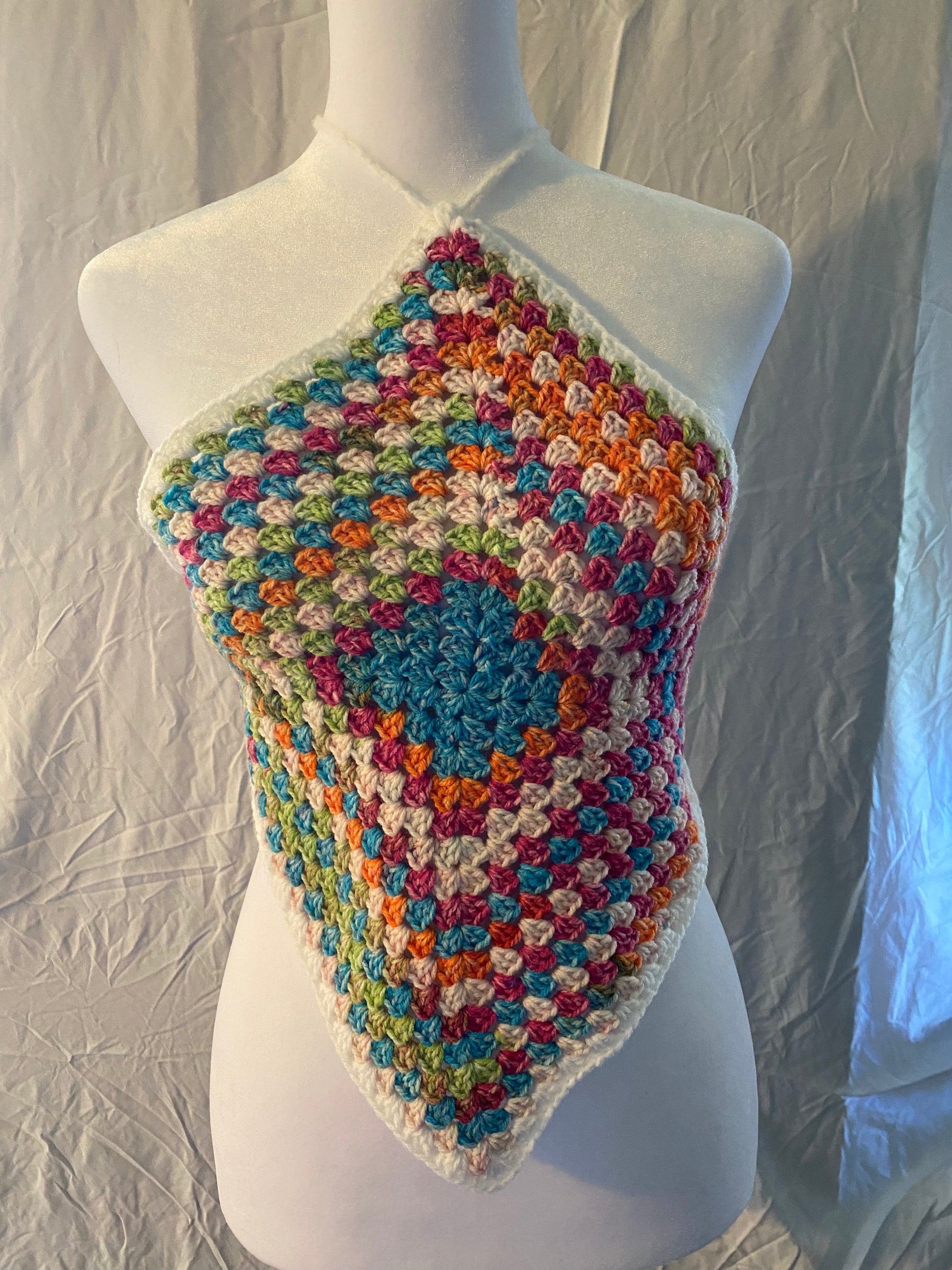 Granny square halter top