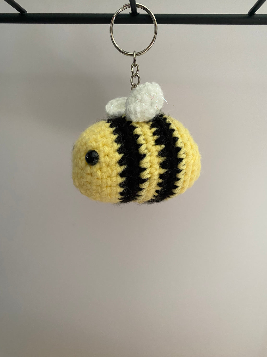 Bee backpack keychain