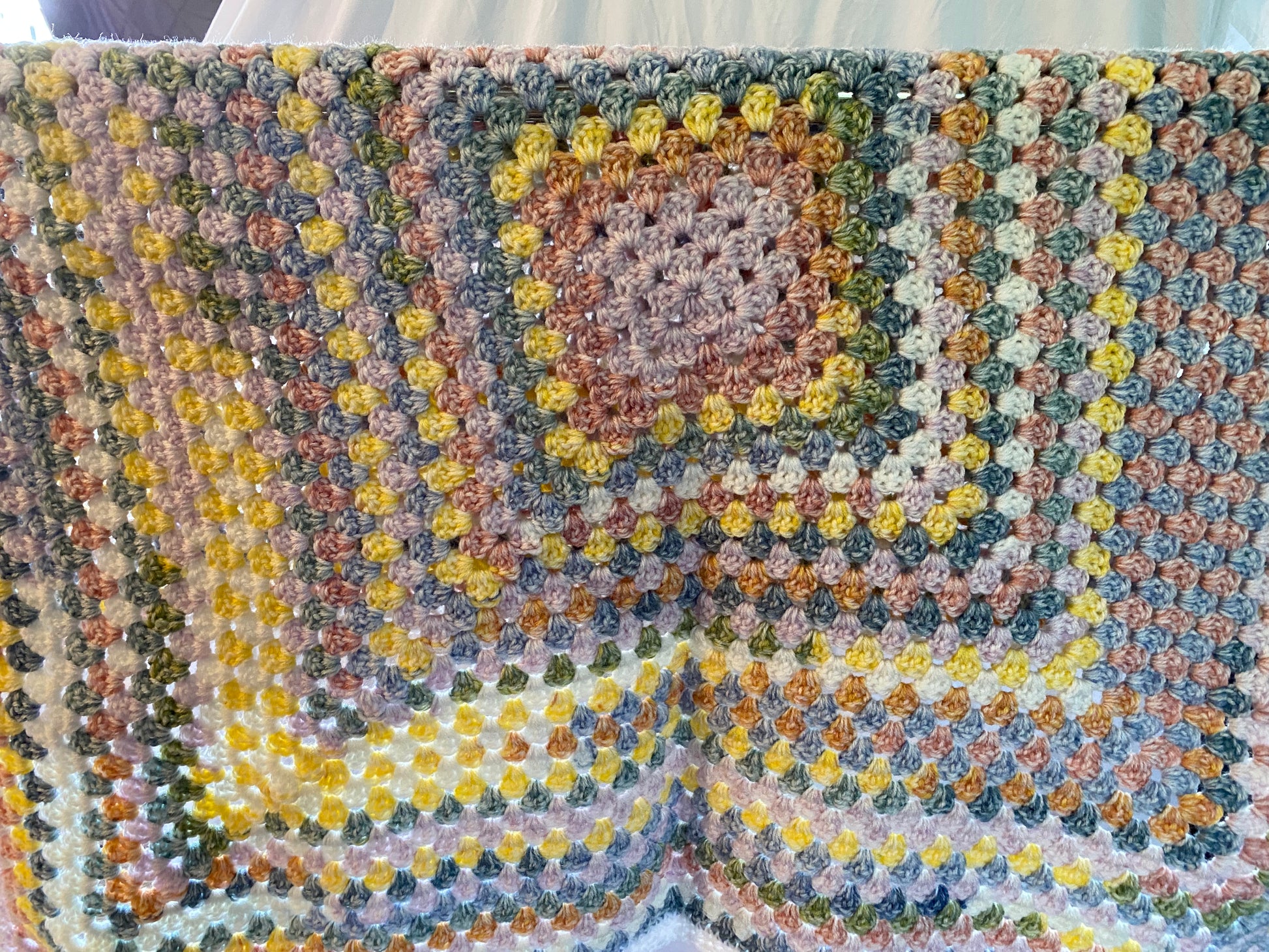 Continuous Granny Square Baby Blanket