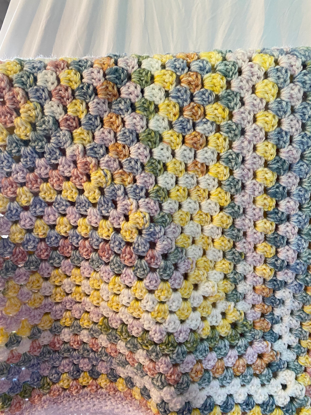 Continuous Granny Square Baby Blanket