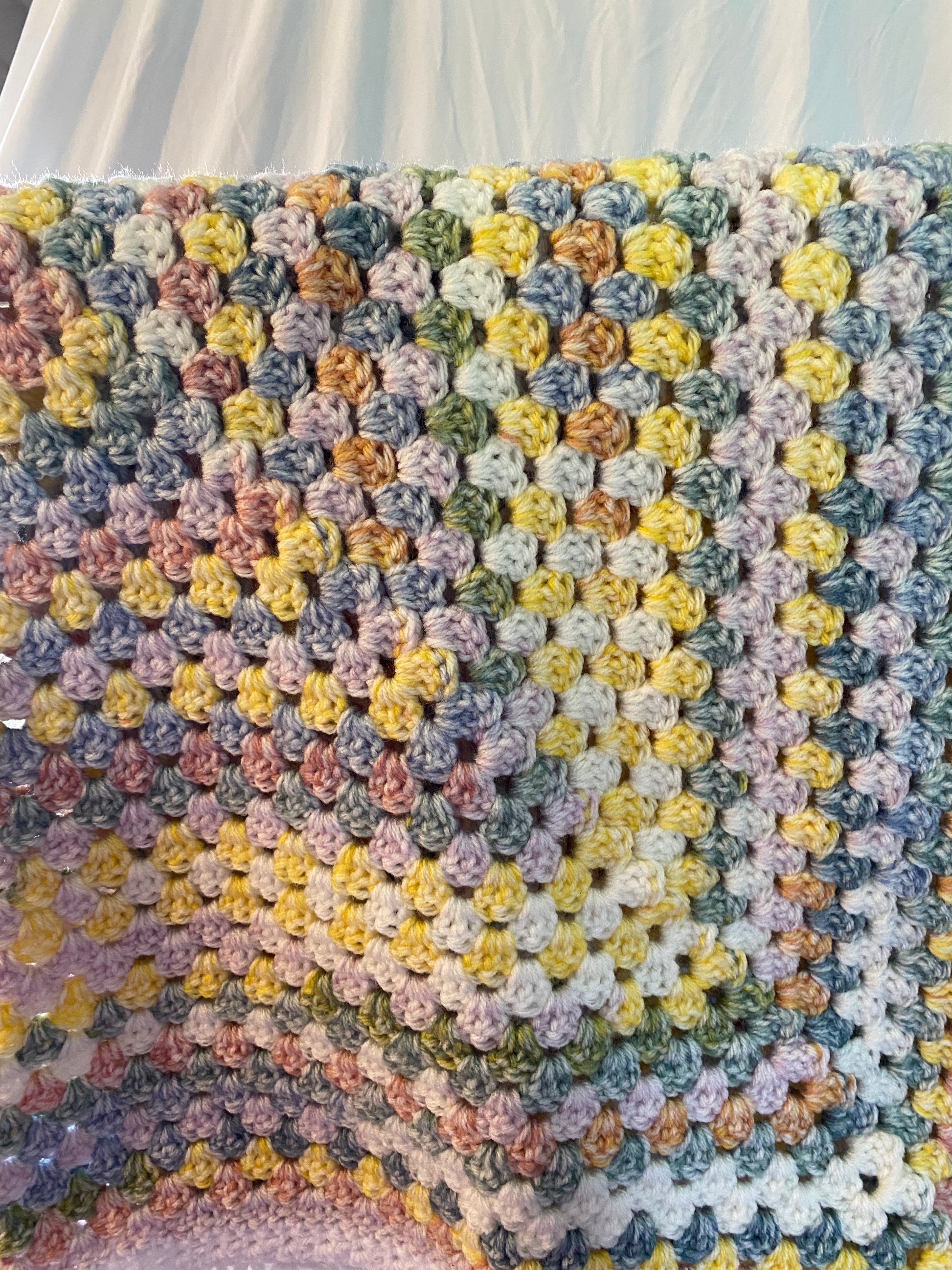 Continuous Granny Square Baby Blanket