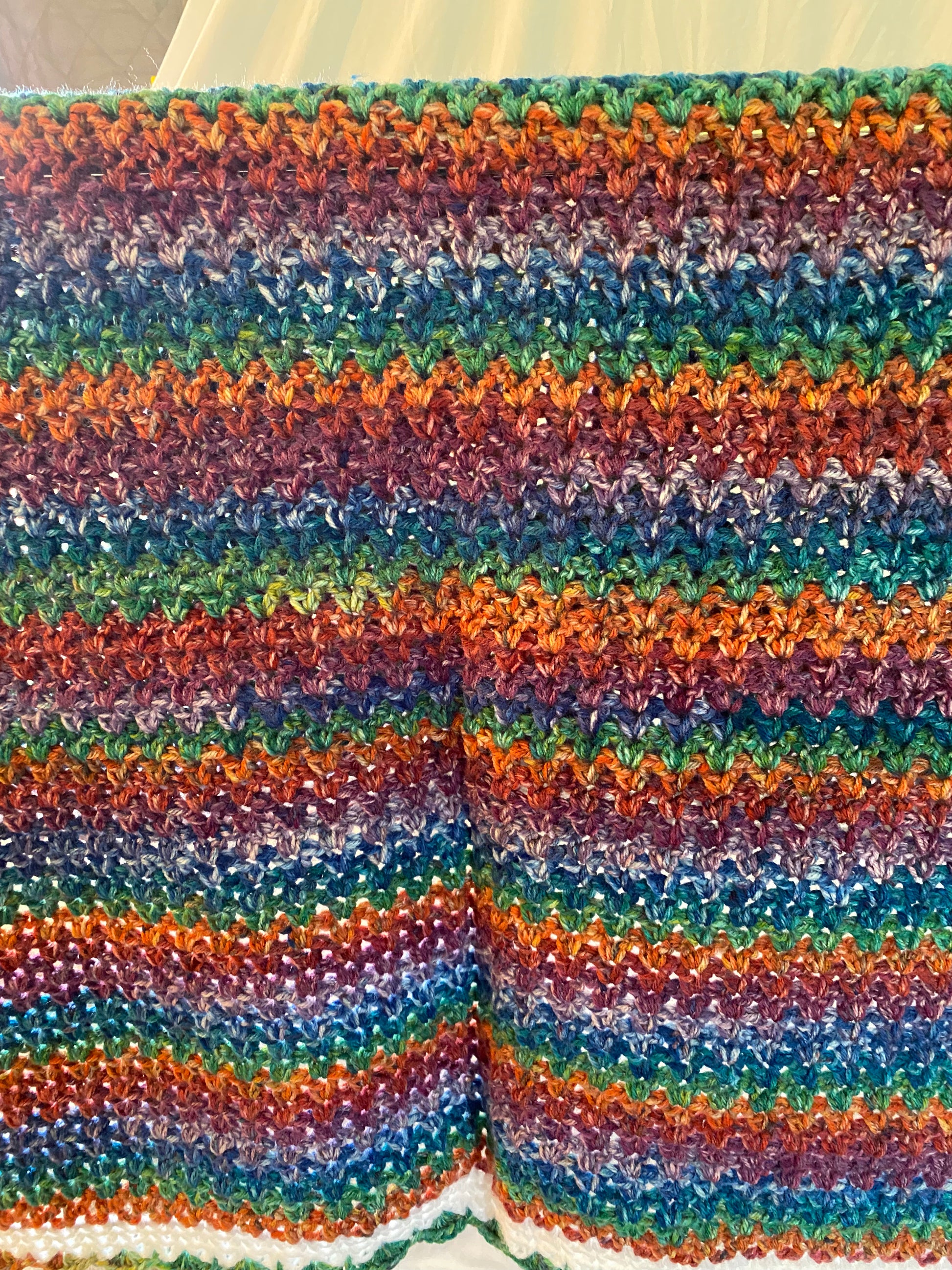 V Stitch Baby Blanket