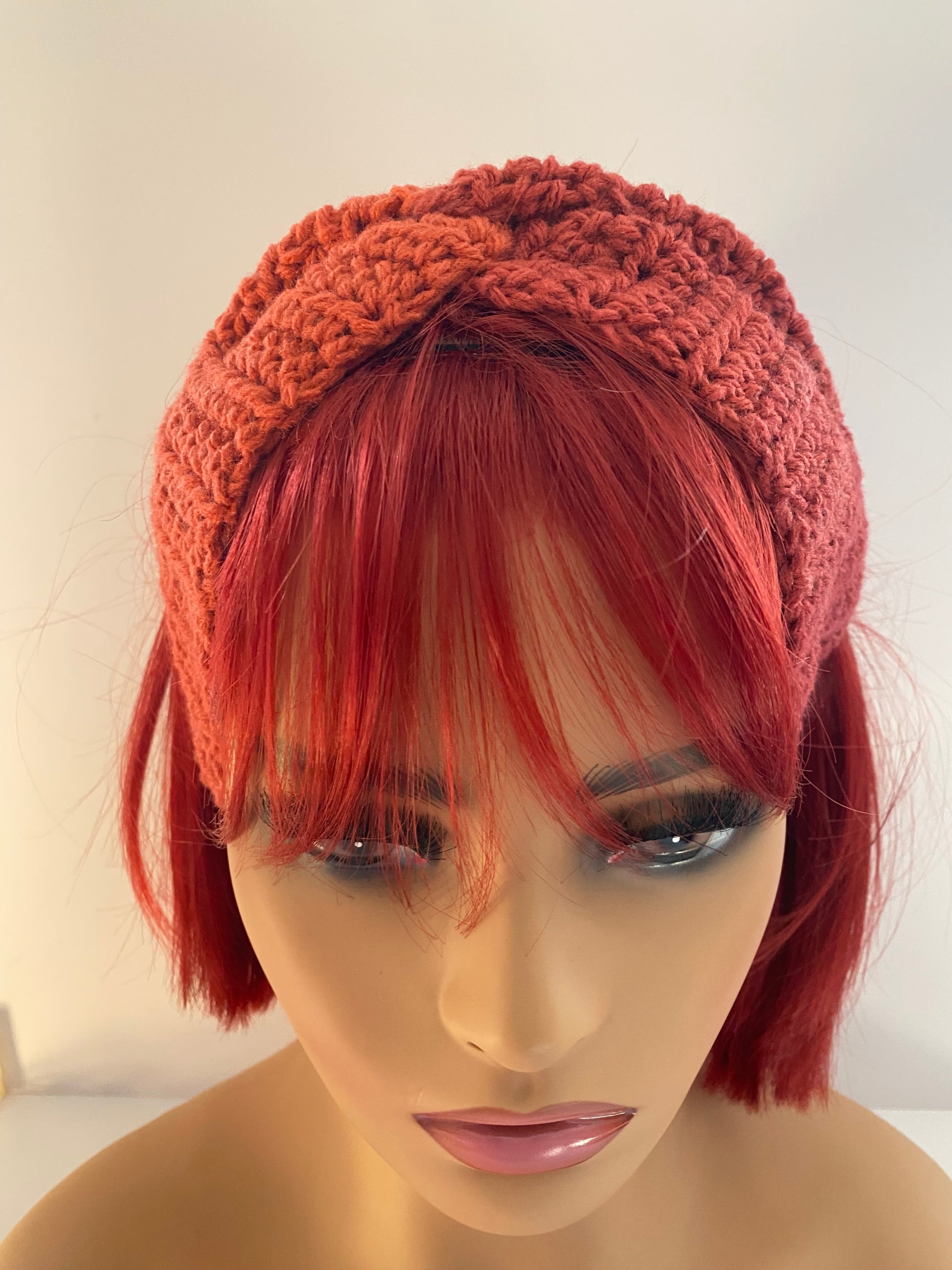 Twisted ear warmer